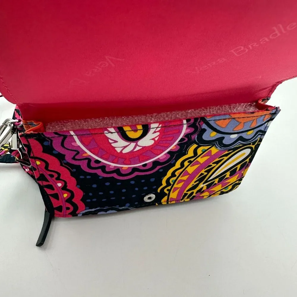Vera Bradley RFID 3 in‎ 1 Wallet Crossbody Bag Wristlet Twilight Paisley NWT